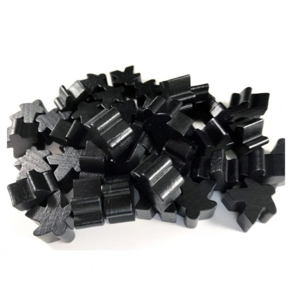 Apostrophe Games - Wooden - Meeples (Black) Online Hot Sale