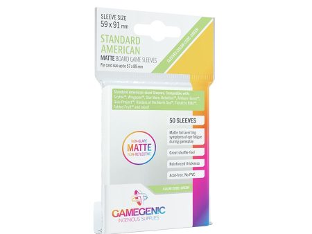 Gamegenic - Matte Standard American-Sized Sleeves (50ct) Hot on Sale