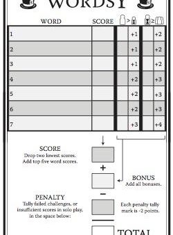 Wordsy - Replacement Score Pads Cheap