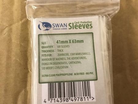 SWAN Sleeves - Card Sleeves (41 x 63 mm) - 100 Pack, Thick Sleeves Fashion