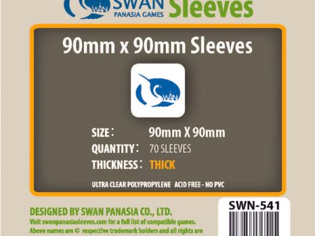 SWAN Sleeves - Card Sleeves (90 x 90 mm) - 70 Pack, Thick Sleeves (Premium) Supply