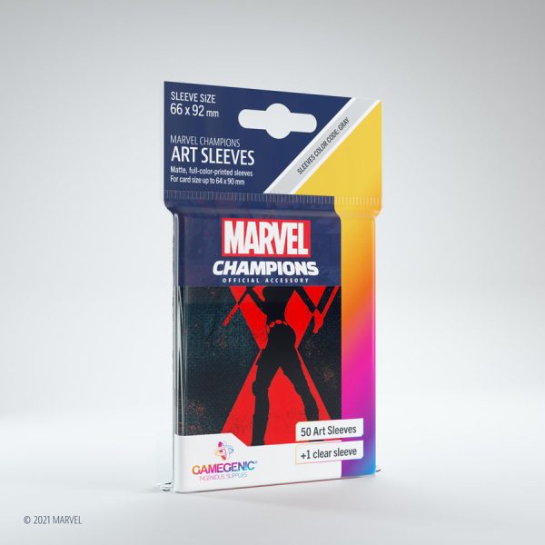 Gamegenic - Marvel Champions Art Sleeves - Black Widow (50ct) Fashion