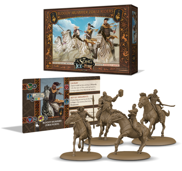 A Song of Ice & Fire: Tabletop Miniatures Game - Bloody Mummer Zorse Riders For Discount