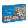 Puzzle - Gibsons - Magic of Christmas (4 Puzzles) (500 Pieces) For Cheap