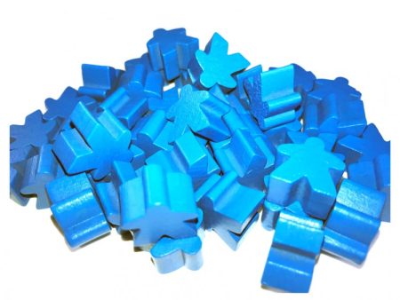 Apostrophe Games - Wooden - Meeples (Blue) Online Sale