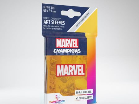 Gamegenic - Marvel Champions Art Sleeves - Marvel Orange (50ct) on Sale