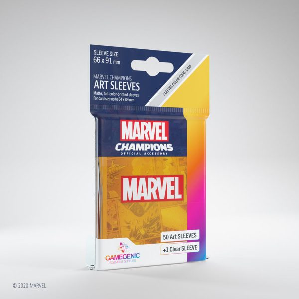 Gamegenic - Marvel Champions Art Sleeves - Marvel Orange (50ct) on Sale