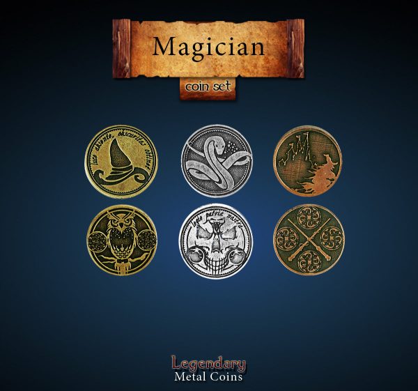 Legendary Metal Coins: Season 5 - Magician Coin Set (24 pcs) Hot on Sale