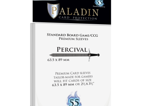 Paladin Card Protection - Percival (63.5 mm × 89 mm, Standard Card Game CCG) Online Hot Sale