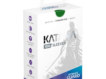 Ultimate Guard: Katana Sleeves - Standard Green (100) on Sale