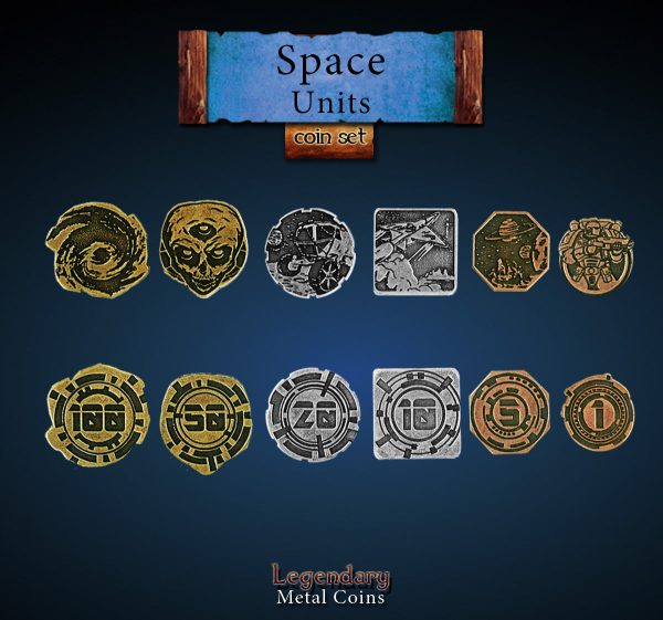 Legendary Metal Coins: Season 5 - Space Units Coin Set (30 pcs) Sale