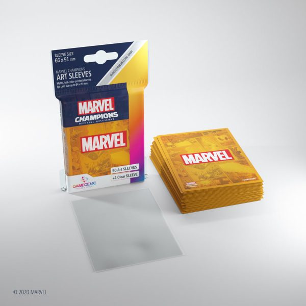 Gamegenic - Marvel Champions Art Sleeves - Marvel Orange (50ct) on Sale