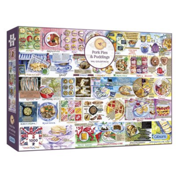 Puzzle - Gibsons - Pork Pies & Puddings (1000 Pieces) For Cheap