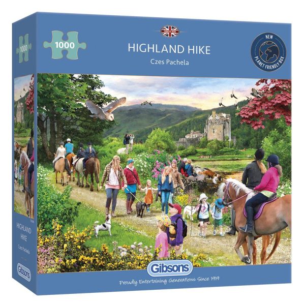 Puzzle - Gibsons - Highland Hike (1000 Pieces) Online now