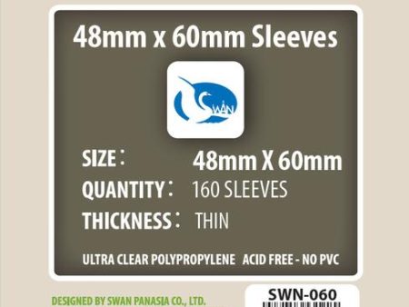 SWAN Sleeves - Card Sleeves (48 x 60 mm) - 160 Pack, Thin Sleeves For Discount