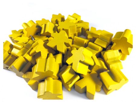 Apostrophe Games - Wooden - Meeples (Yellow) Hot on Sale