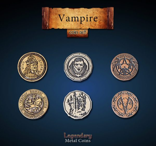 Legendary Metal Coins: Season 3 - Vampire Coin Set (24 pcs) Online now