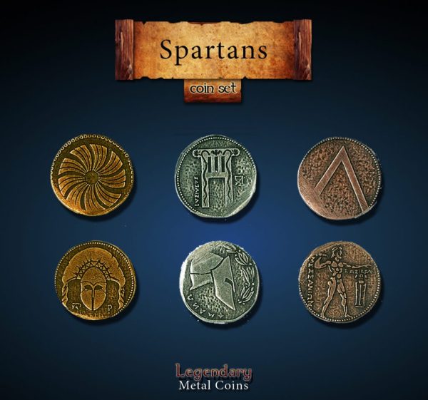 Legendary Metal Coins: Season 2 - Spartans Coin Set (24 pcs) Supply