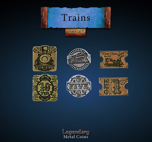 Legendary Metal Coins: Season 5 - Train Units Coin Set (30 pcs) Supply