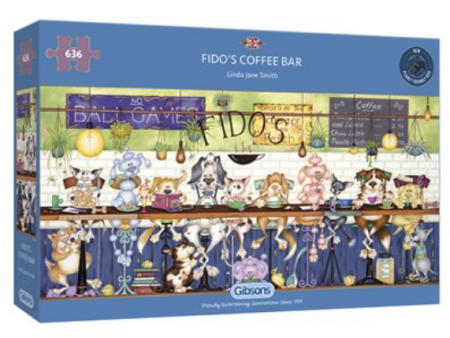 Puzzle - Gibsons - Fido s Coffee Bar (636 Pieces) Sale