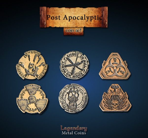 Legendary Metal Coins: Season 3 - Post Apocalyptic Coin Set (24 pcs) Online Sale