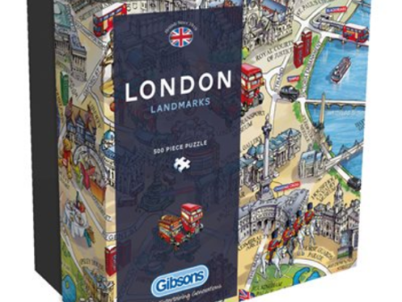 Puzzle - Gibsons - London Landmarks (500 Pieces) Hot on Sale