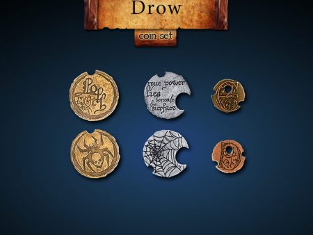 Legendary Metal Coins: Season 4 - Drow Coin Set (24 pcs) Cheap