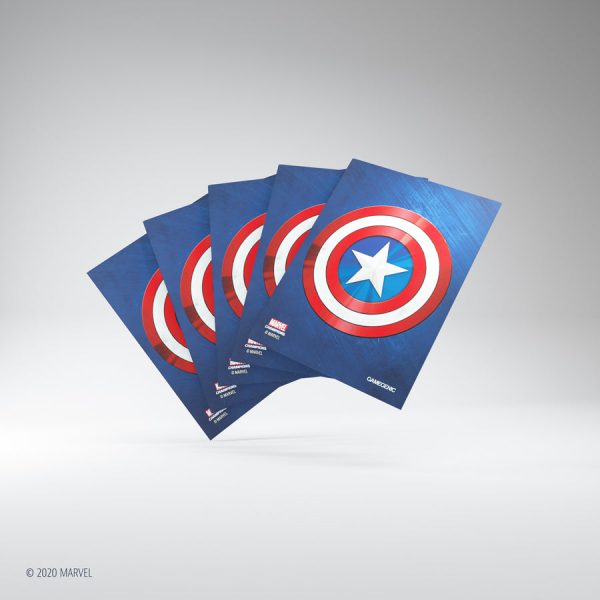 Gamegenic - Marvel Champions Art Sleeves - Captain America (50ct) on Sale