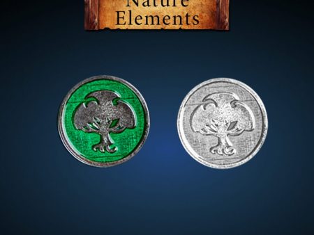 Legendary Metal Coins: Season 5 - Nature Element Set (12 pcs) For Cheap