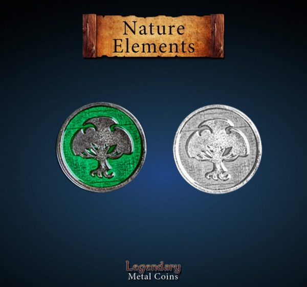 Legendary Metal Coins: Season 5 - Nature Element Set (12 pcs) For Cheap