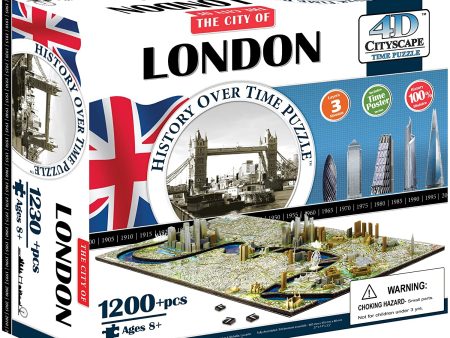 Puzzle - 4D Cityscape - History Over Time Puzzle: London (1158 Pieces) Online now