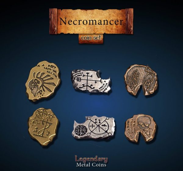 Legendary Metal Coins: Season 2 - Necromancer Coin Set (24 pcs) Hot on Sale